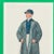 Stylish Vanity Fair chromolithograph (colour) print of American jockey, "Skeets" Martin (1875-1944) in smart billiard...