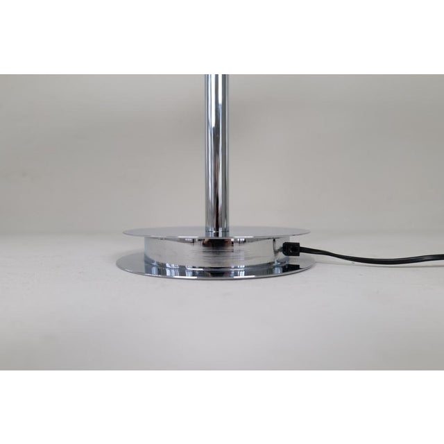 Space Age Tris Glass Table Lamp with Chrome Base from Fontana Arte, Italy, 2000 For Sale - Image 9 of 13