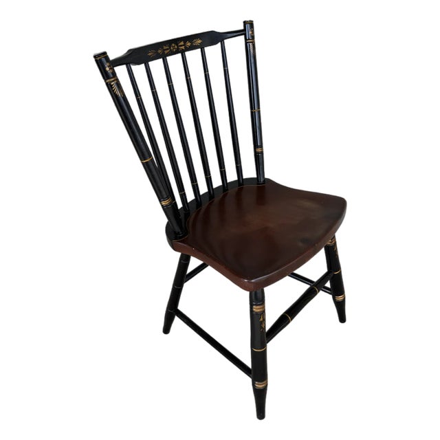 Hitchcock Black Harvest Stick Back 440 Maple & Pine Side Chair For Sale