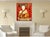 Important Abstract Painting by Vladimir Prodanovich, 48” H X 27” W For Sale - Image 10 of 12