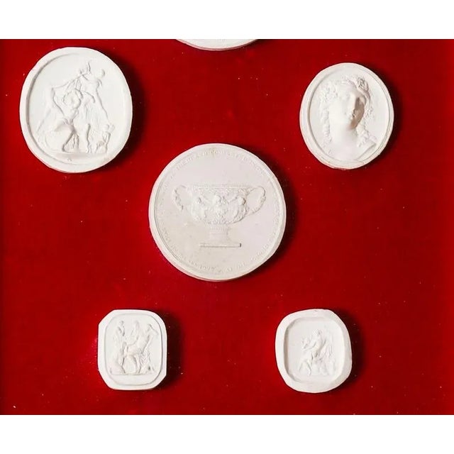 Antique Framed Grand Tour Intaglios by Giovanni Liberotti, 19th Century, Set of 2 For Sale - Image 11 of 12