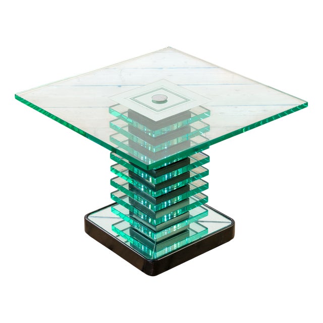 Crystal Table by Pietro Chiesa for Fontana Arte, 1930s For Sale
