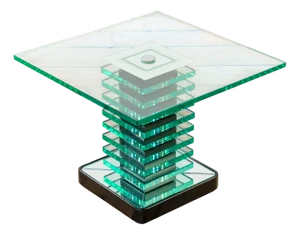 Crystal Table by Pietro Chiesa for Fontana Arte, 1930s
