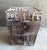 Late 20th Century Adirondack-Style Footed Knotty Wood Parquetry Jardinière or Basket With Jali-Inspired Trimmed Border For Sale - Image 4 of 18