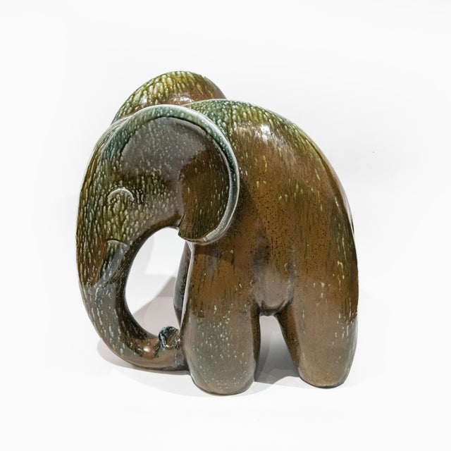 1920s Sculpture of Elephant, 1920s, Stoneware For Sale - Image 5 of 10