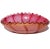 Murano Vintage Murano Mid Century Pink Aventurine Ribbons Gold Flecks Italian Art Glass Scalloped Rim Bowl For Sale - Image 4 of 10