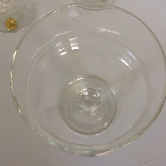 Sasaki Noritaki Wheat Pattern Crystal Brandy Cocktail Glasses - Set of 6 For Sale - Image 11 of 13