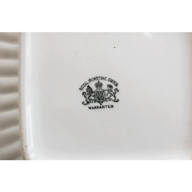 1880-1890 English Alfread Meaking Square Ironstone Bowl For Sale - Image 4 of 4