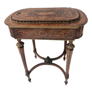 19th Century Napoleon III Style Planter in Veneered Wood For Sale
