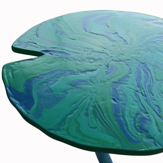 Metal Green Ninfea Coffee Table by Cupioli for Cupioli Living For Sale - Image 7 of 8