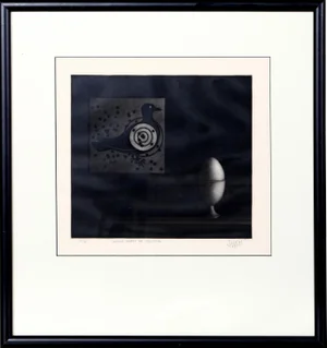 Mario Avati, Nature Morte Au Coquetieu, Mezzotint