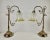 Vintage Bedside Lamps Floral Home Lighting, Set of 2 For Sale - Image 9 of 9