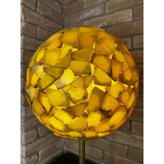 Mid Century Modern Chuck Lucite Lamps on Brass Bases. For Sale - Image 11 of 12