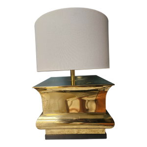Frederick Cooper Mid-Century Modern Brass Lamp With Shade