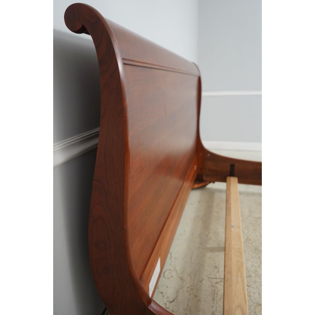Traditional Stickley King Size Marseilles Collection Cherry Bed For Sale - Image 3 of 15