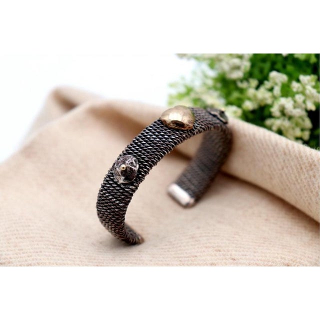 Gold Bracelet with a Heart-Shaped Paw Charm For Sale - Image 3 of 7