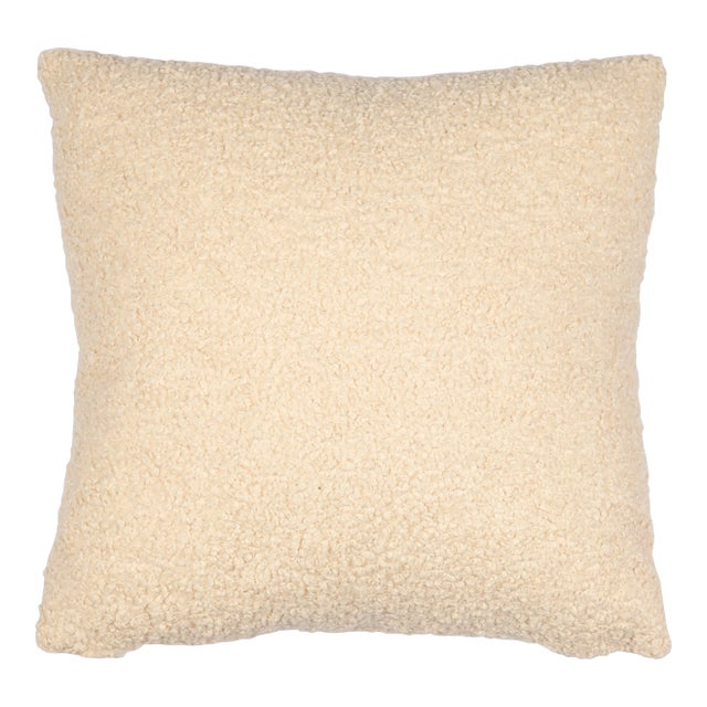 Teddy Ivory 22x22 Pillow For Sale