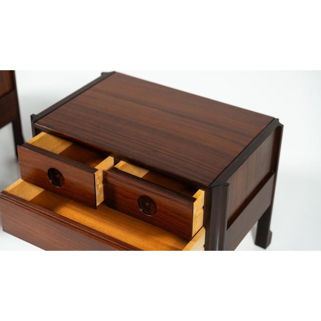Wooden Nightstands, Italy, 1960s, Set of 2 For Sale - Image 9 of 13