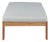 Paradiso Outdoor Teak Chaise - Gray Fabric For Sale
