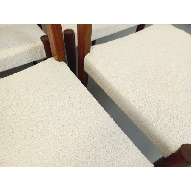 Vintage Scandinavian Dining Chairs in Teak and French Terry Fabric, 1960s, Set of 6 For Sale - Image 3 of 15