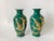 Green Chinese Vintage Porcelain Vases With Golden Dragons - a Pair For Sale - Image 8 of 8