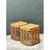 Late 20th Century Vintage Woven Rattan Side Tables - Pair For Sale - Image 5 of 12
