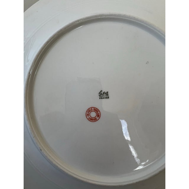 Traditional Chefield Haviland Limoges Floral Tea Cup and Saucer Set - 20 Pieces For Sale - Image 3 of 11