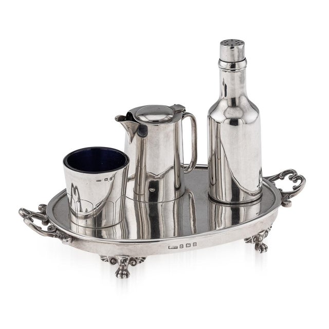 20th Century English Silver Novelty Condiment Set from W.H Haseler, 1929, Set of 4 For Sale - Image 16 of 16