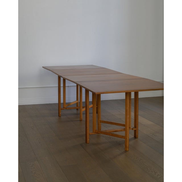 Wood 1960s Maria Table by Bruno Matthson for Firma Karl Mathsson, Sweden For Sale - Image 7 of 9