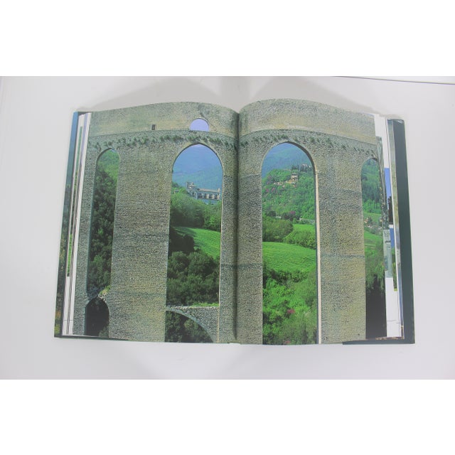 1995 Umbria Treading the Path of Art and Soul Green Linen Textured Hard Cover Coffee Table Book Italian Travel Reference With Dust Jacket Italy For Sale - Image 11 of 11