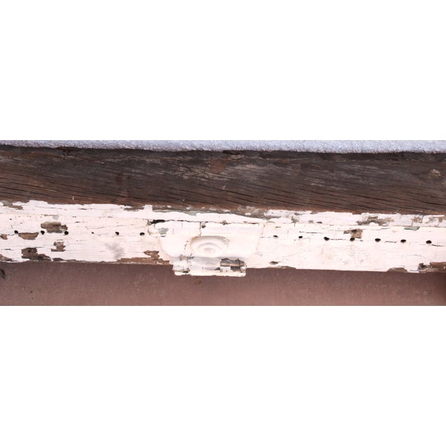 Late 19th Century 19th C. French Carved Architectural Rustic Salvage Pediment/46" For Sale - Image 5 of 5