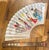 White 1960s Large Chinese Wall Fan For Sale - Image 8 of 9