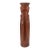 Mid-Century Modern Gothic Hand-Sculpted Oversized Candle Stick Holder Carved From Solid Teak, Usa, C. 1960s For Sale