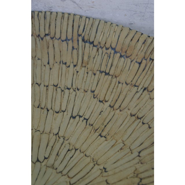 Yelyn Vivoni Modern Ceramic Clay Decorative Bowl Platter Basket Centerpiece 19" For Sale - Image 4 of 11