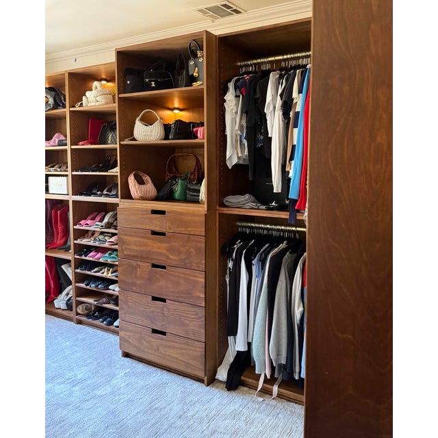 An Artist-Made Custom Wood Wardrobe With Lighting Feature, 21st Century For Sale - Image 9 of 9