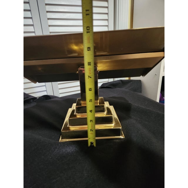 Metal 1990s Solid Brass Book Stand For Sale - Image 7 of 12