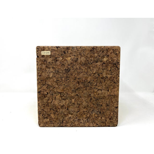 1970s Mid Century MOdern Two-Tone Cork Ice Bucket For Sale - Image 10 of 12