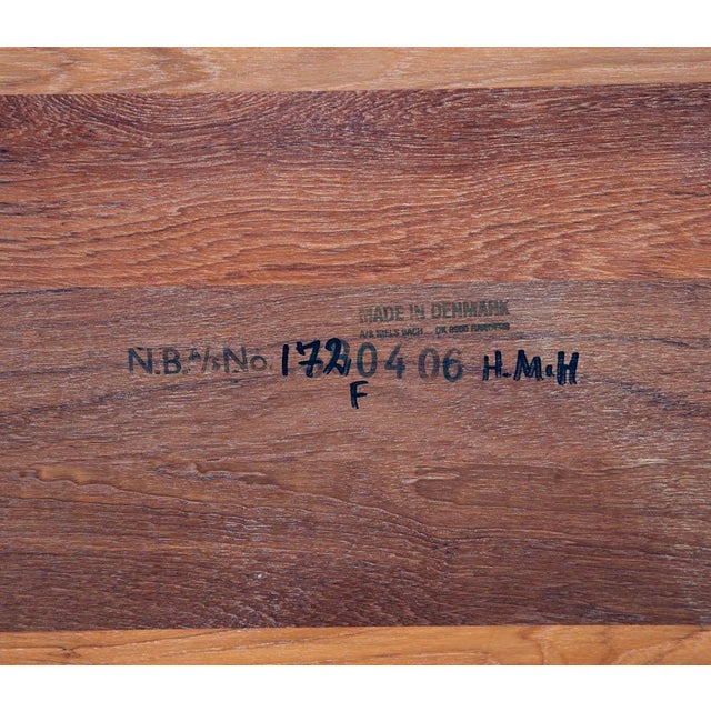 1960s Mid Century Danish Modern Coffee Table Rectangular Solid Teak Niels Bach Randers For Sale In Sacramento - Image 6 of 12
