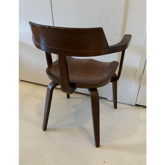 Bauhaus 1950s Set of 4 Armchairs in the Style of Walter Gropius For Sale - Image 3 of 5