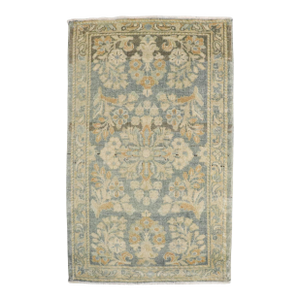Antique Zabihi Collection Persian Sarouk Small Rug