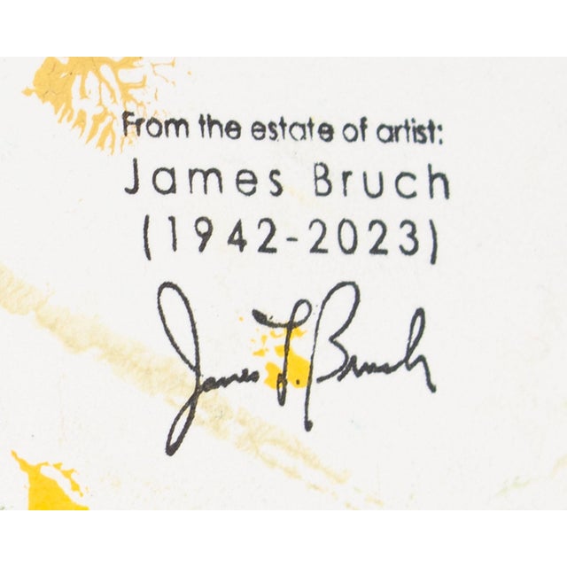 Paper Abstract Acrylic Painting by James L. Bruch For Sale - Image 7 of 7