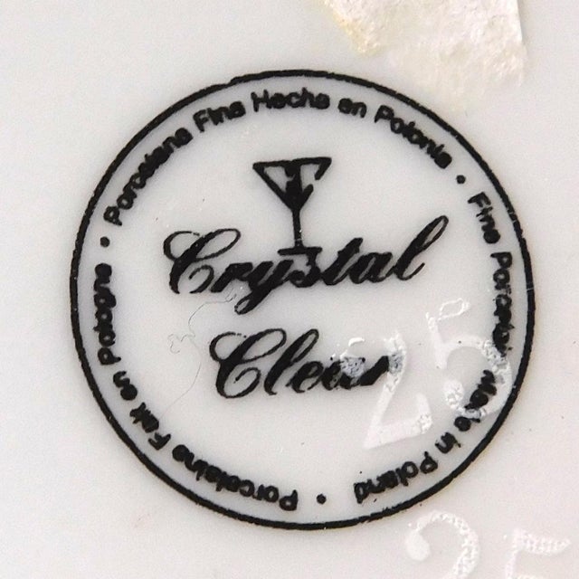 1970s White Porcelain Pitcher by Crystal Clear of Poland For Sale - Image 4 of 4