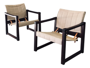 Diana Safari Lounge Chairs attributed to Karin Mobring for Ikea, 1970s, Set of 2