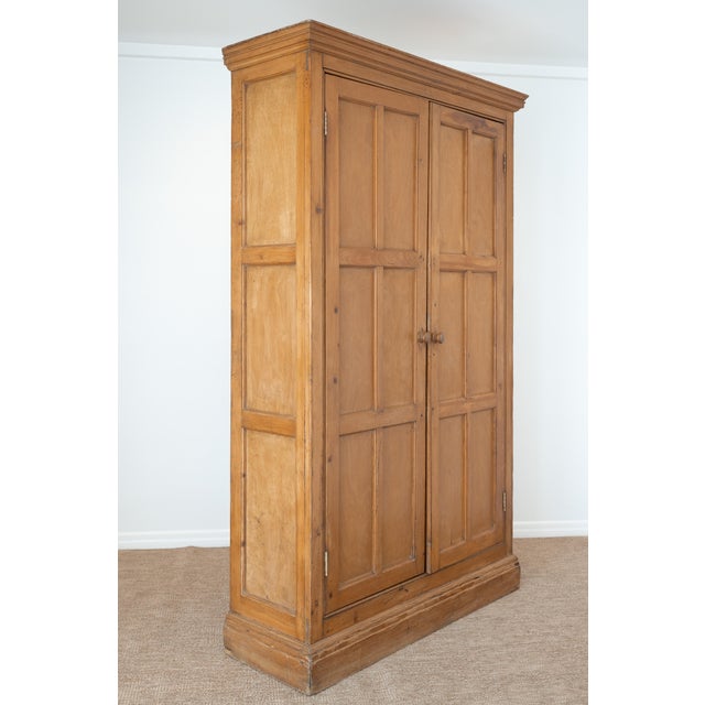 Antique English Honey Pine Linen Cabinet - Circa 1890 For Sale In Orlando - Image 6 of 12