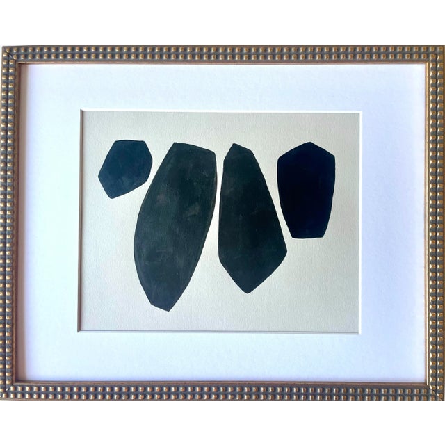 2025 Contemporary Abstract Gallery Wall Collection of Paintings on Paper and Canvas by Artist r.k. Red - Set of 4 For Sale In San Francisco - Image 6 of 11