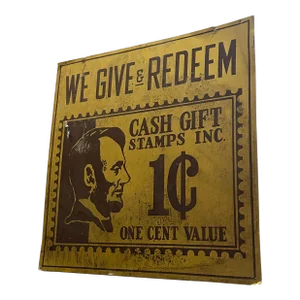 1970s Lincoln Metal Sign