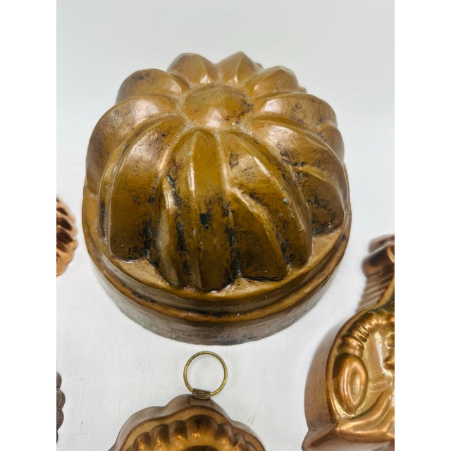 Collection of Vintage Copper Molds For Sale - Image 4 of 8