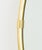 Contemporary Modern Brass Framed Oval Mirror For Sale - Image 3 of 7