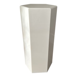 1980s Postmodern Resin Octagonal Pedestal Floor Lamp For Sale