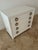 Mid-Century Modern 1950s Lacquered Chest of Drawers Original Thick Bronze Hoop Pulls United Furniture Corporation For Sale - Image 3 of 8
